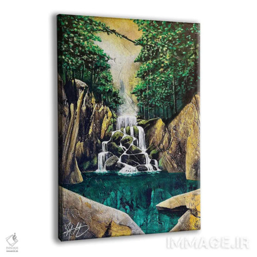 تابلو دکوراتیو آبشار اخگر اثر مایکل گلدزوایگ - نمای پرسپکتیو محصول