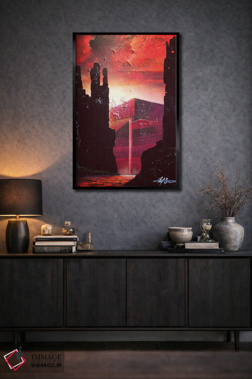 تابلو دکوراتیو سنگ سرخ اثر مایکل گلدزوایگ - D2B