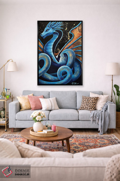تابلو دکوراتیو اژدهای مارمانند اثر مایکل گلدزوایگ - D2B