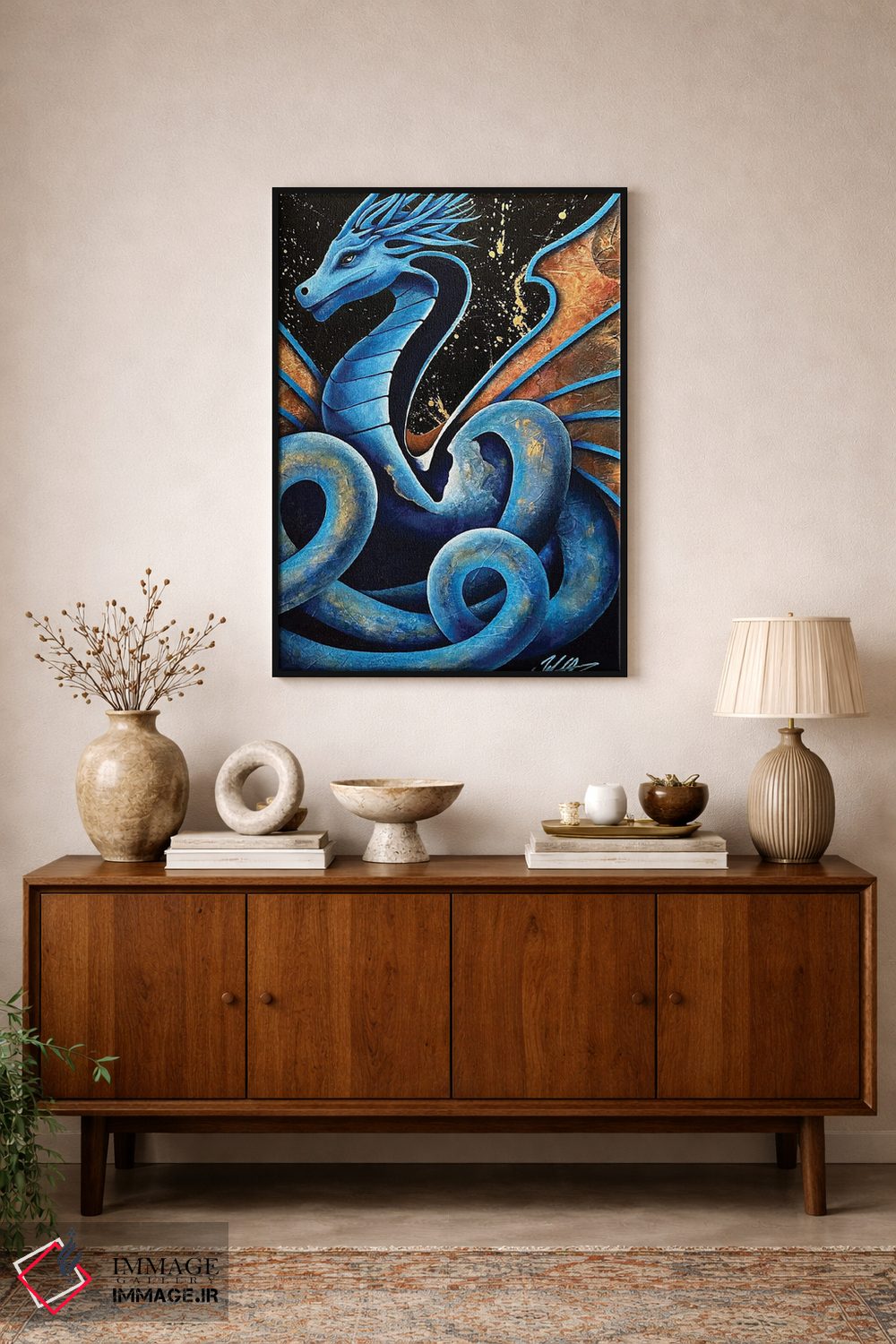 تابلو دکوراتیو اژدهای مارمانند اثر مایکل گلدزوایگ - D1B