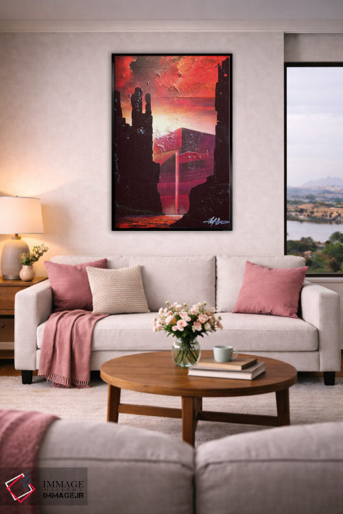 تابلو دکوراتیو سنگ سرخ اثر مایکل گلدزوایگ - D5B