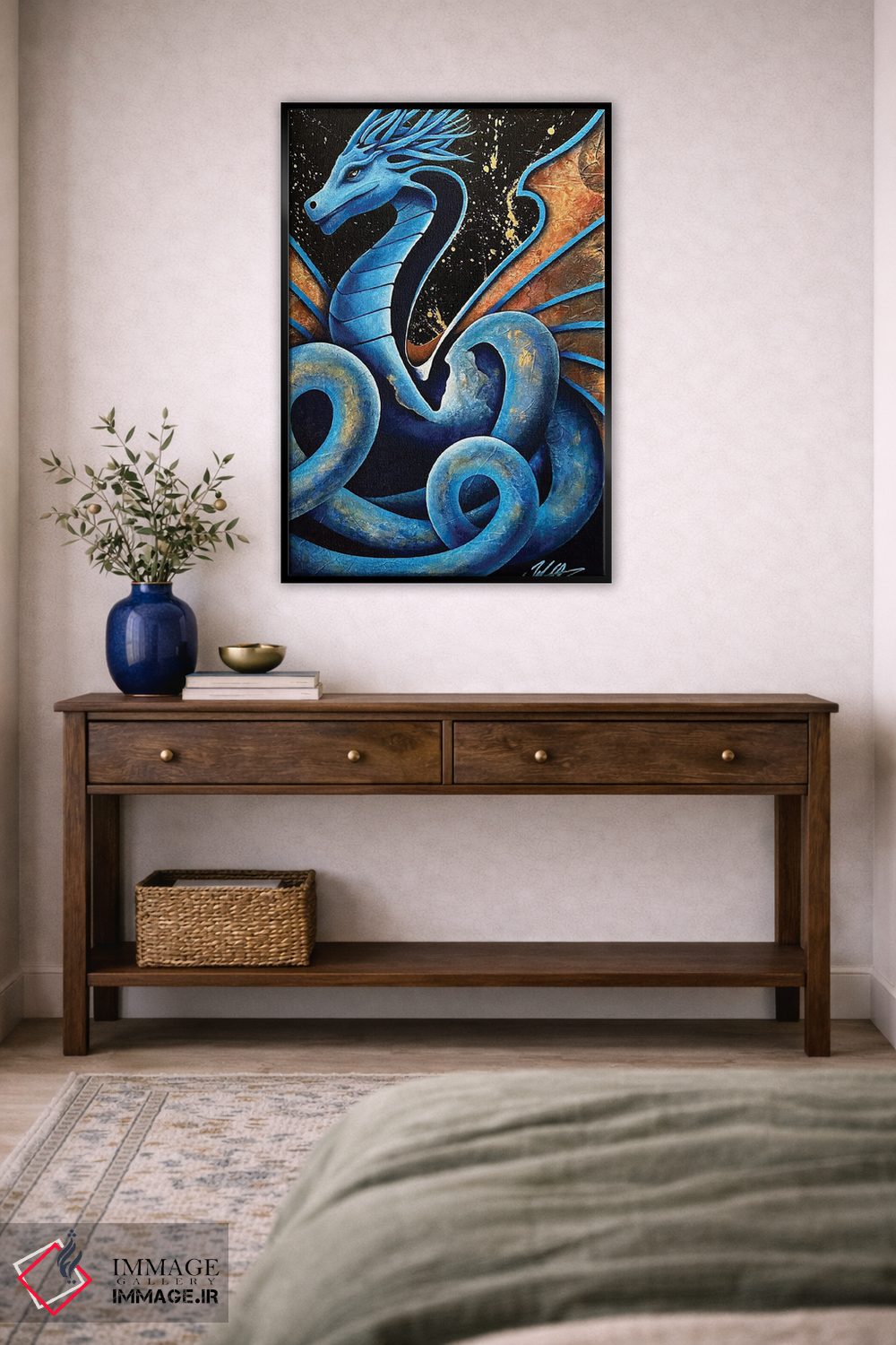 تابلو دکوراتیو اژدهای مارمانند اثر مایکل گلدزوایگ - D5B