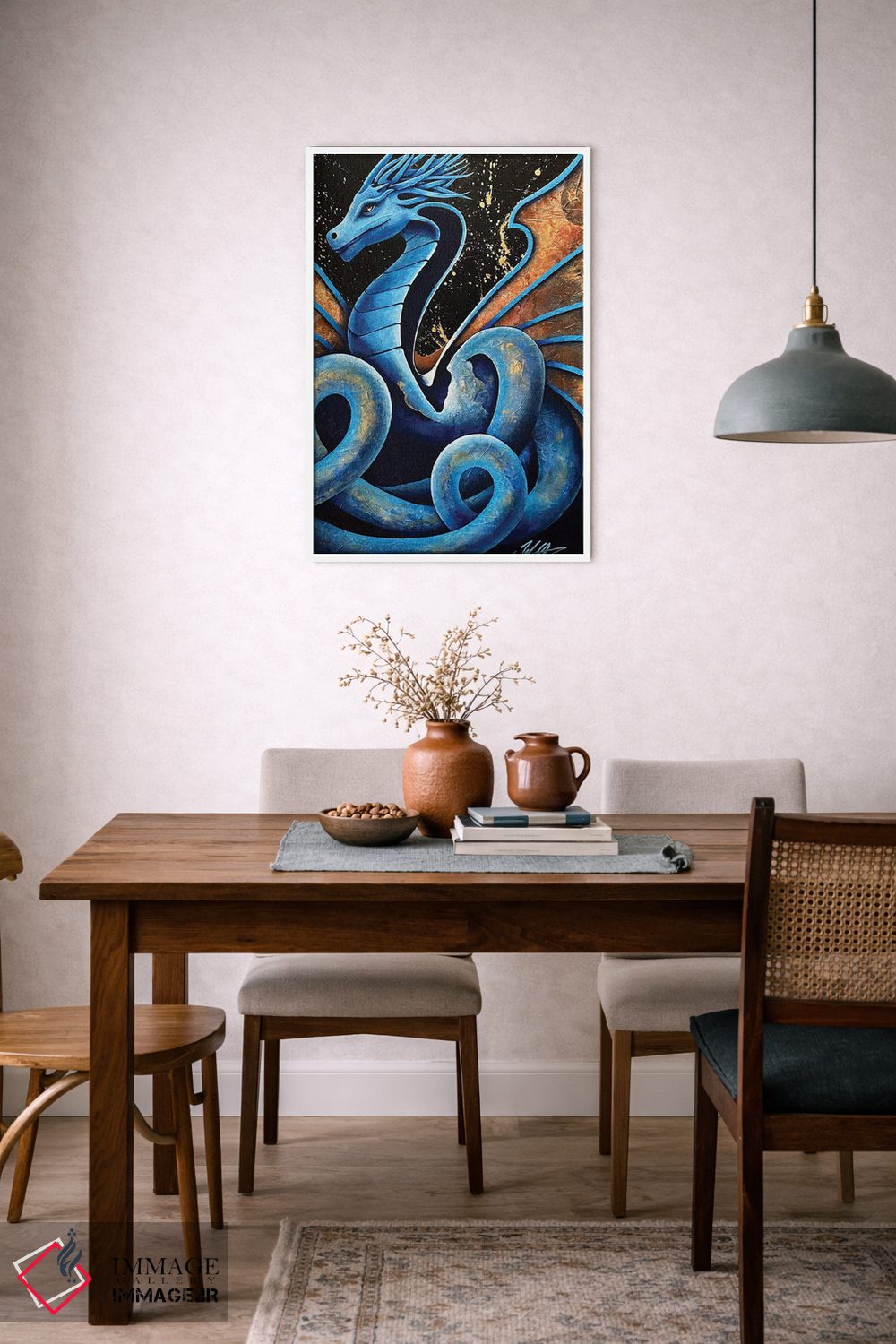 تابلو دکوراتیو اژدهای مارمانند اثر مایکل گلدزوایگ - D6W