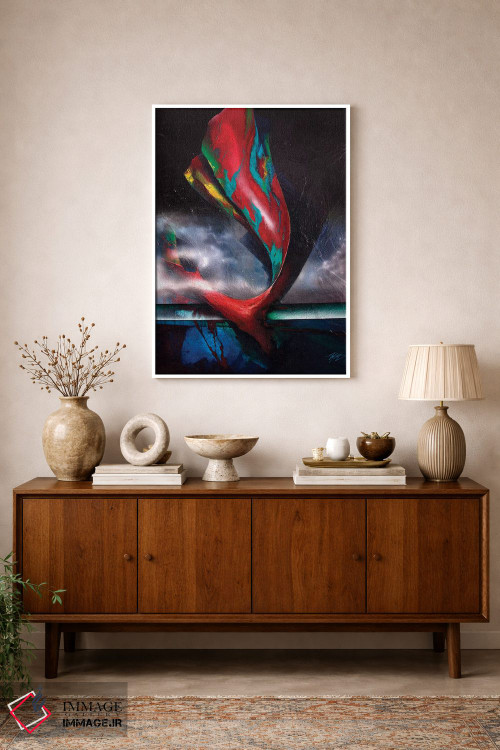 تابلو انتزاعی نهنگ اثر مایکل گلدزوایگ - D1W