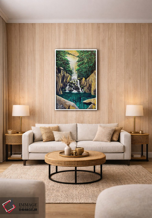 تابلو دکوراتیو آبشار اخگر اثر مایکل گلدزوایگ - D1W