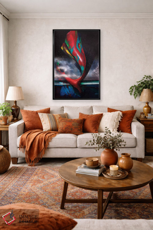 تابلو انتزاعی نهنگ اثر مایکل گلدزوایگ - D4B