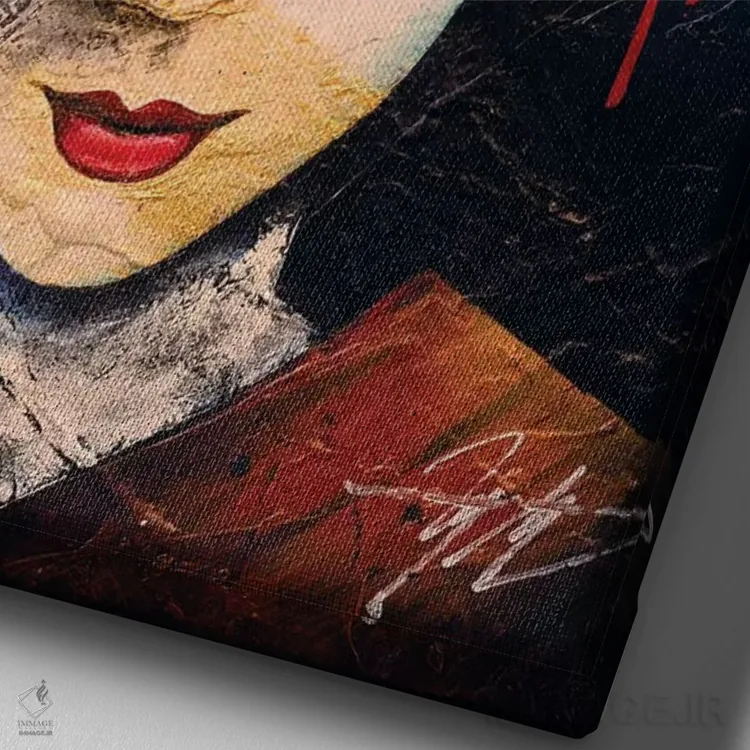 تابلو دکوراتیو خاطرات یک گیشا اثر مایکل گلدزوایگ - نمای نزدیک بافت بوم