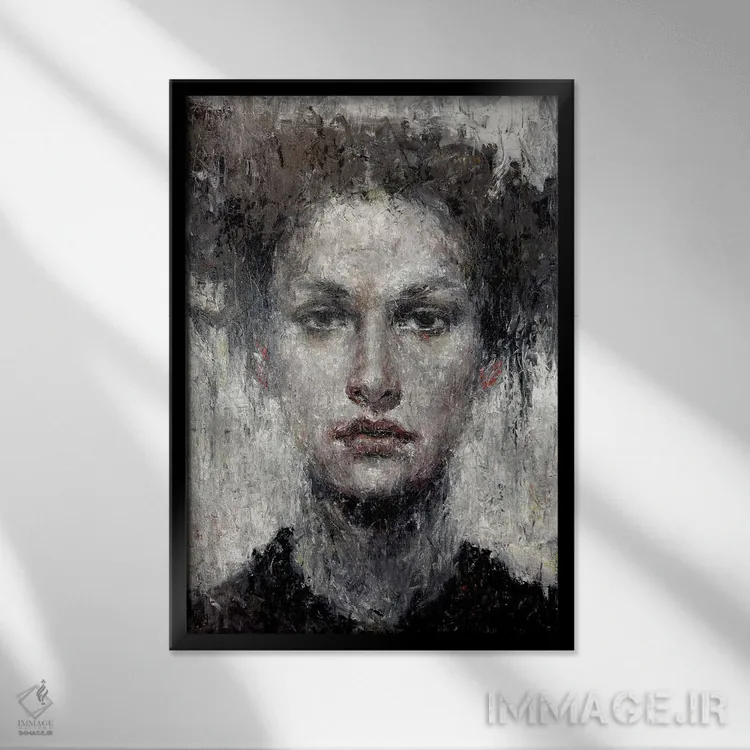 تابلو دکوراتیو درخت توس اثر مارگاریتا ایوانوا - نمای قابدار مشکی