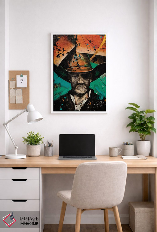 تابلو دکوراتیو کابوی اثر مایکل گلدزوایگ - D3W