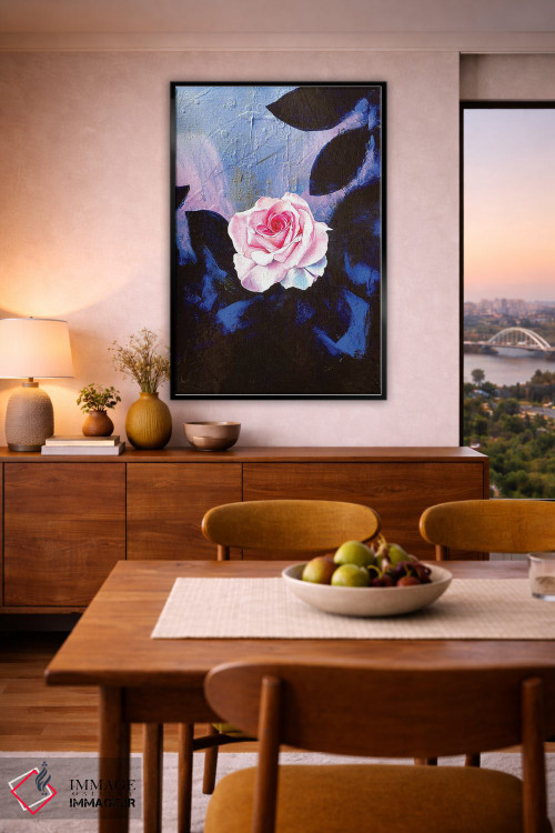 تابلو دکوراتیو زندگی به رنگ گل سرخ اثر مایکل گلدزوایگ - D6B