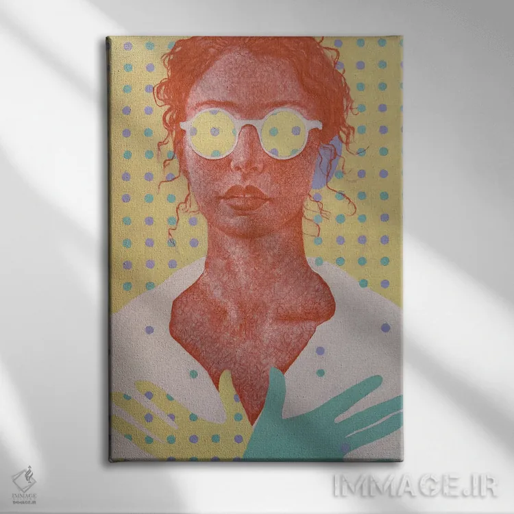 تابلو دکوراتیو خالص و راستین اثر مارگاریتا ایوانوا - نمای روبهرو روی دیوار