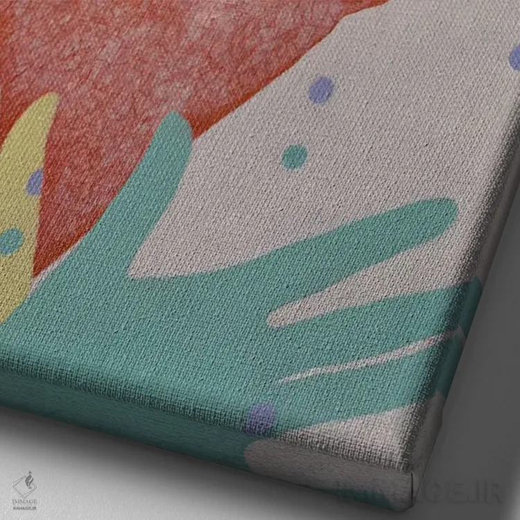 تابلو دکوراتیو خالص و راستین اثر مارگاریتا ایوانوا - نمای نزدیک بافت بوم