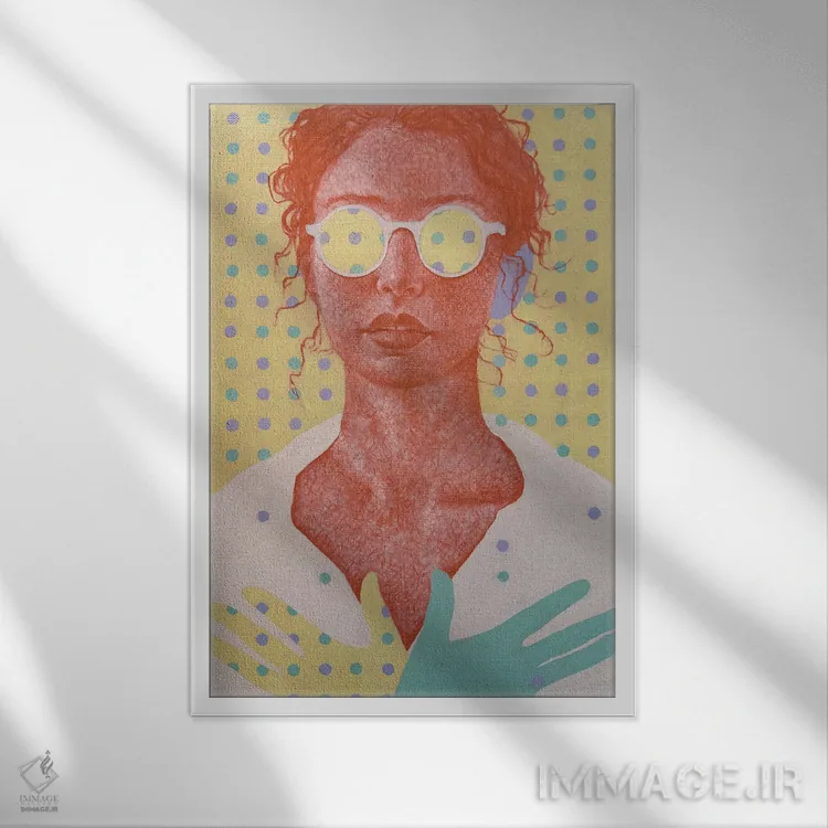 تابلو دکوراتیو خالص و راستین اثر مارگاریتا ایوانوا - نمای قابدار سفید