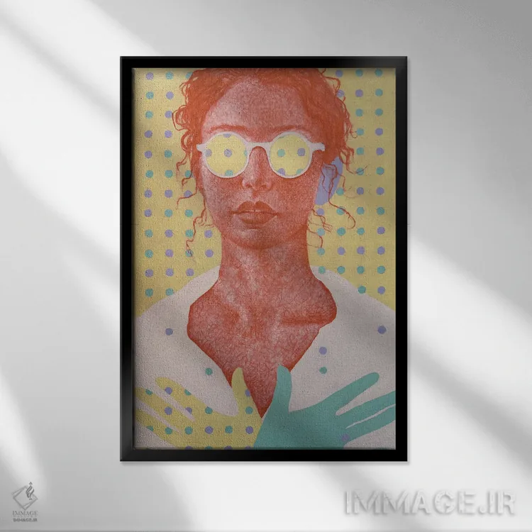 تابلو دکوراتیو خالص و راستین اثر مارگاریتا ایوانوا - نمای قابدار مشکی