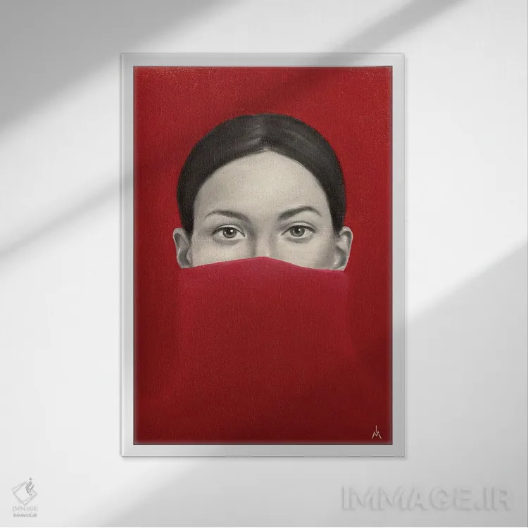 تابلو دکوراتیو قایم موشک اثر مارگاریتا ایوانوا - نمای قابدار سفید