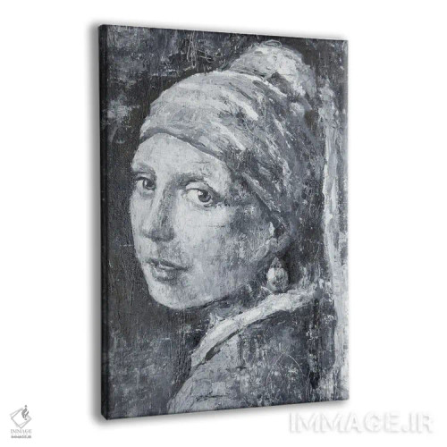 تابلو دکوراتیو توس "دختر با گوشواره مروارید" اثر مارگاریتا ایوانوا - نمای پرسپکتیو محصول