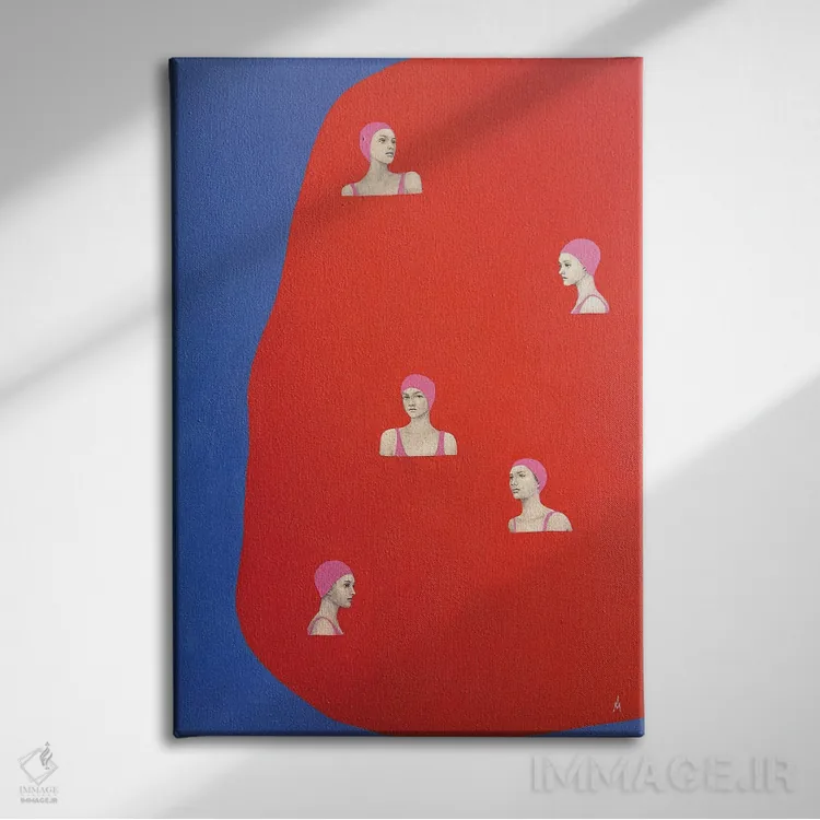 تابلو دکوراتیو دریای سرخ اثر مارگاریتا ایوانوا - نمای روبهرو روی دیوار