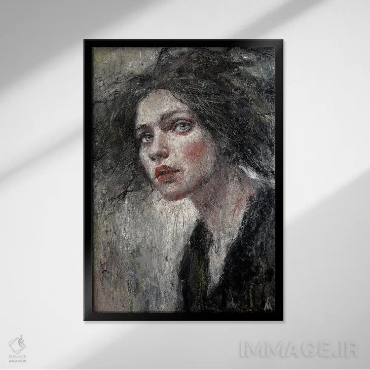 تابلو دکوراتیو توس ۹ اثر مارگاریتا ایوانوا - نمای قابدار مشکی