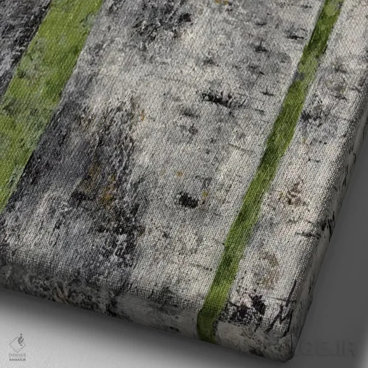 تابلو دکوراتیو جنگل توس اثر مارگاریتا ایوانوا - نمای نزدیک بافت بوم