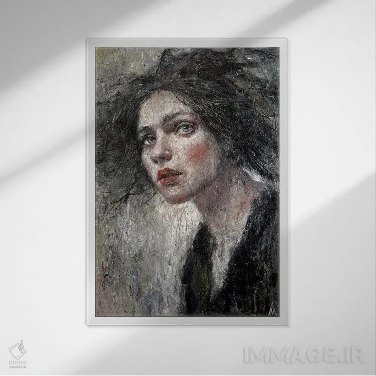 تابلو دکوراتیو توس ۹ اثر مارگاریتا ایوانوا - نمای قابدار سفید