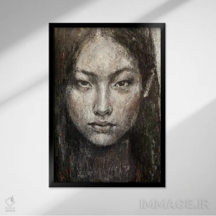 تابلو دکوراتیو توس ۱۰ اثر مارگاریتا ایوانوا - نمای قابدار مشکی