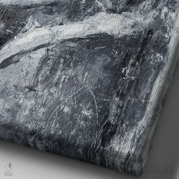 تابلو دکوراتیو توس "دختر با گوشواره مروارید" اثر مارگاریتا ایوانوا - نمای نزدیک بافت بوم