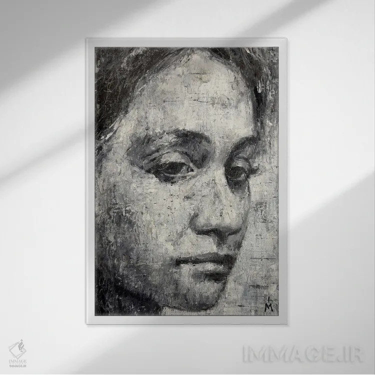 تابلو دکوراتیو توس ۱۲ اثر مارگاریتا ایوانوا - نمای قابدار سفید