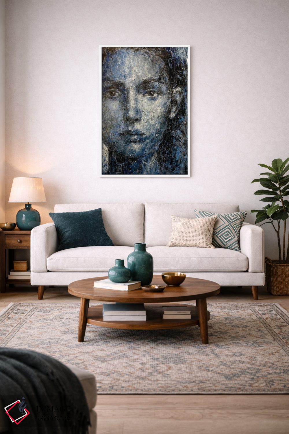 تابلو دکوراتیو توس ماه آبی اثر مارگاریتا ایوانوا - D2W