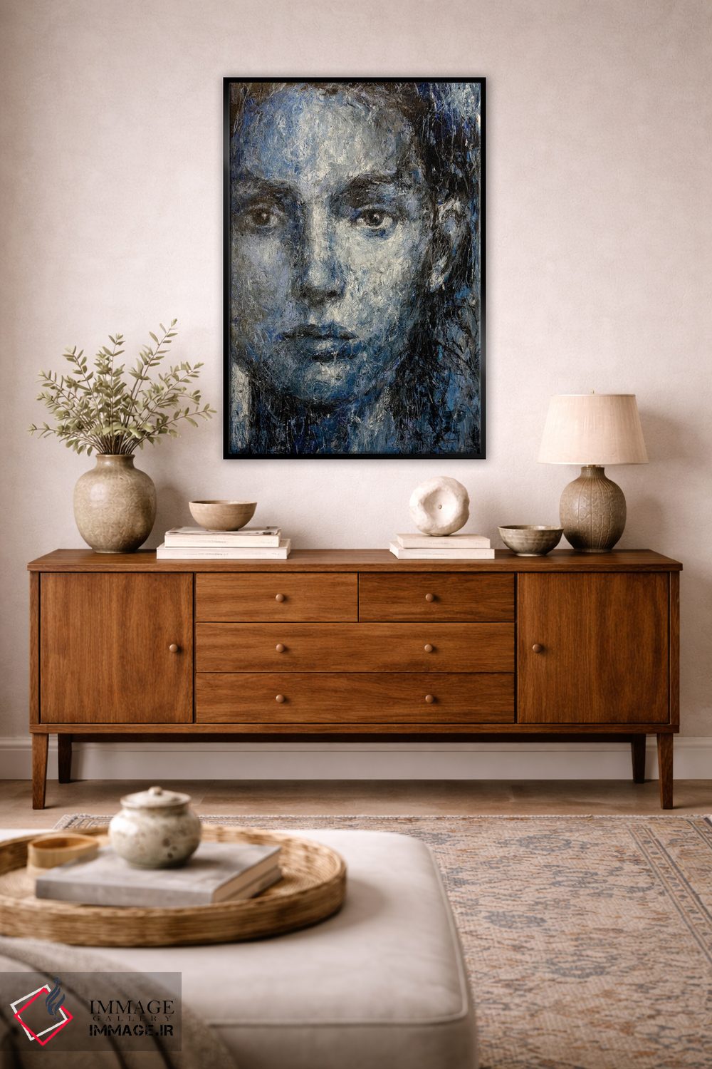 تابلو دکوراتیو توس ماه آبی اثر مارگاریتا ایوانوا - D4B