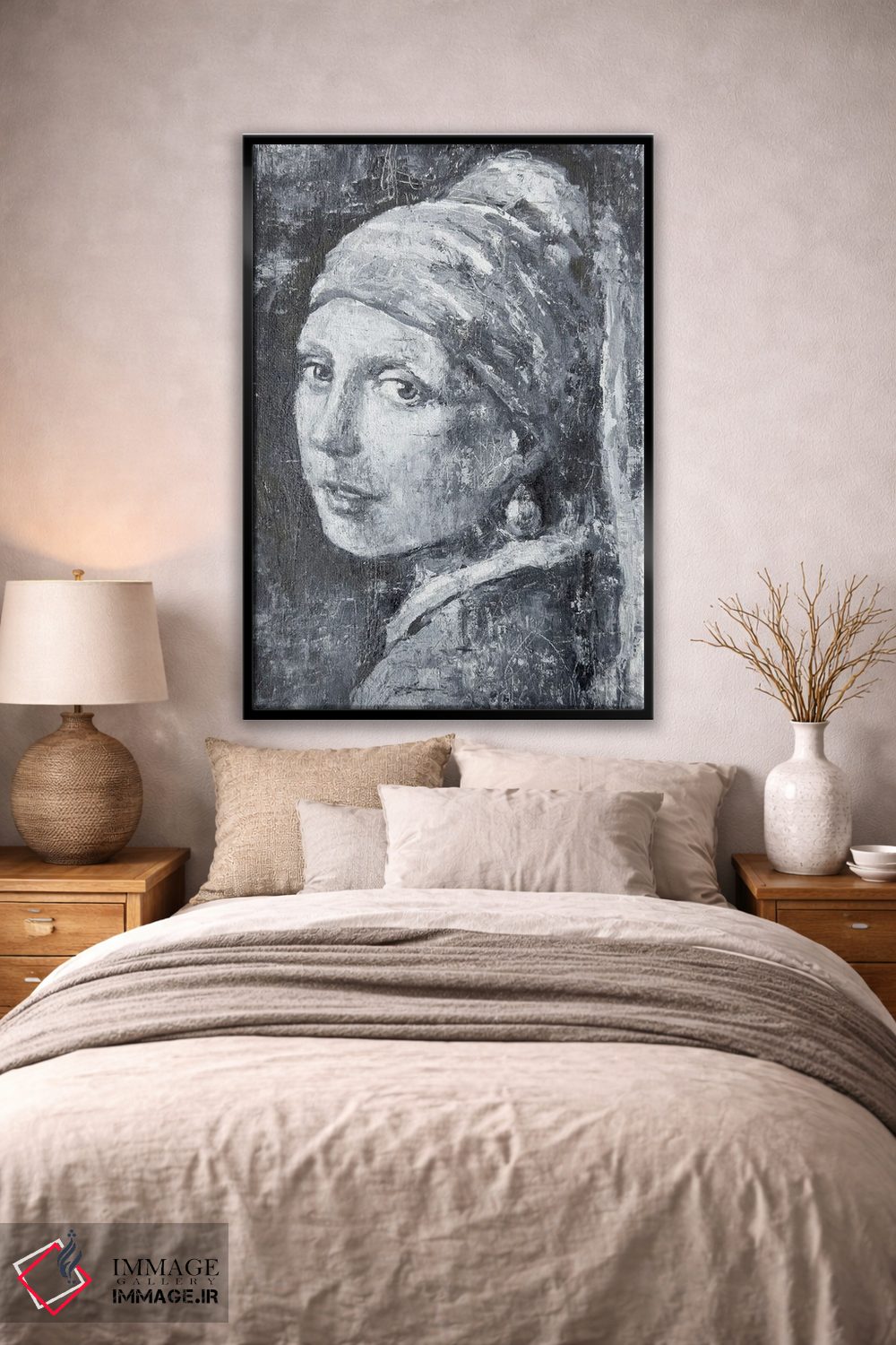 تابلو دکوراتیو توس "دختر با گوشواره مروارید" اثر مارگاریتا ایوانوا - D2B