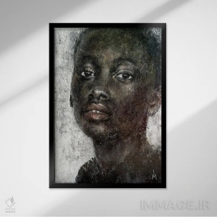 تابلو دکوراتیو توس ۱۴ اثر مارگاریتا ایوانوا - نمای قابدار مشکی