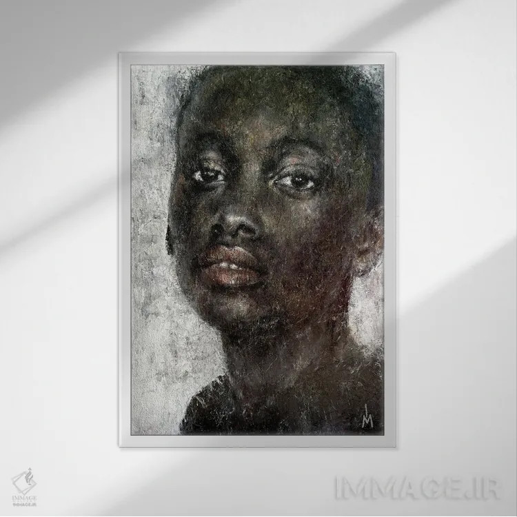 تابلو دکوراتیو توس ۱۴ اثر مارگاریتا ایوانوا - نمای قابدار سفید