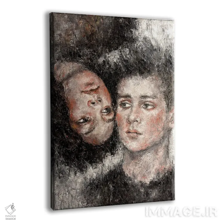 تابلو دکوراتیو توس "دو نفر" اثر مارگاریتا ایوانوا - نمای پرسپکتیو محصول