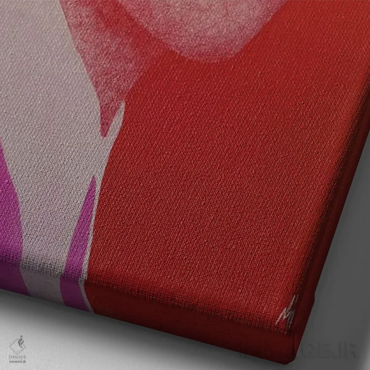 تابلو دکوراتیو دختر مدرسه ای اثر مارگاریتا ایوانوا - نمای نزدیک بافت بوم