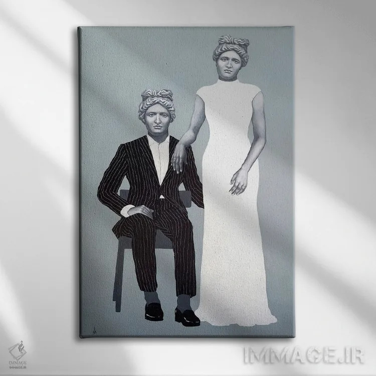 تابلو دکوراتیو چه کسی رئیس این خانه است اثر مارگاریتا ایوانوا - نمای روبهرو روی دیوار