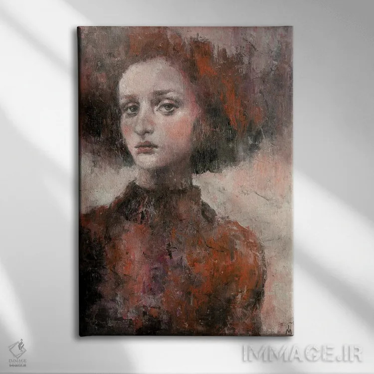 تابلو دکوراتیو توس سرخ اثر مارگاریتا ایوانوا - نمای روبهرو روی دیوار