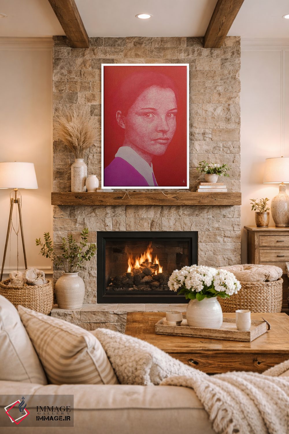 تابلو دکوراتیو دختر مدرسه ای اثر مارگاریتا ایوانوا - D1W