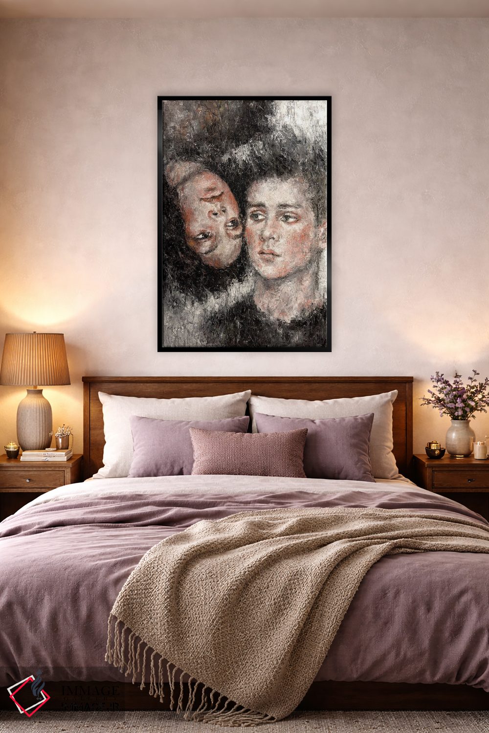 تابلو دکوراتیو توس "دو نفر" اثر مارگاریتا ایوانوا - D5B