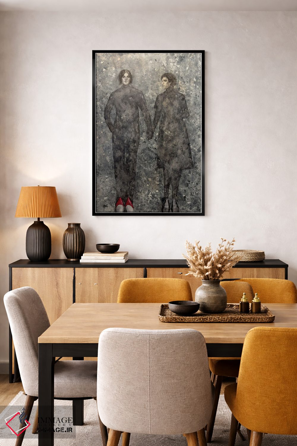 تابلو دکوراتیو سایه ها اثر مارگاریتا ایوانوا - D6B