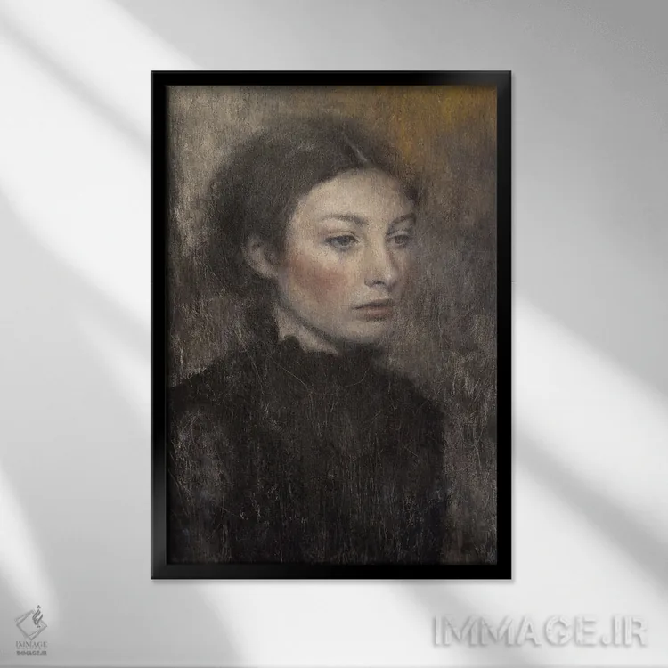 تابلو دکوراتیو گذشته بی پایان اثر مارگاریتا ایوانوا - نمای قابدار مشکی