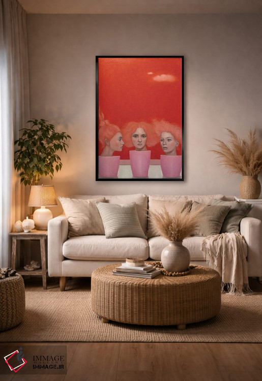 تابلو دکوراتیو گل های مریخ اثر مارگاریتا ایوانوا - D6B