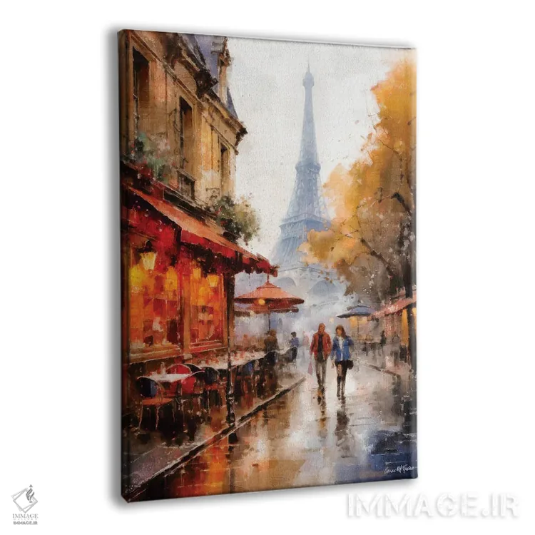 تابلو دکوراتیو خیابان های پاریس چهارم اثر کانر مک گوایر - نمای پرسپکتیو محصول