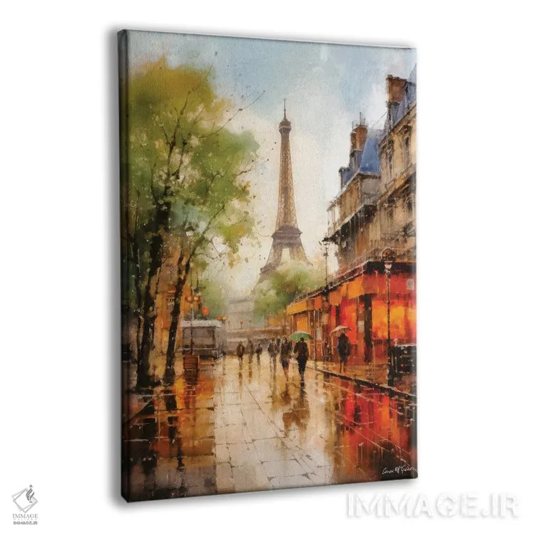 تابلو دکوراتیو خیابان های پاریس دوم اثر کانر مک گوایر - نمای پرسپکتیو محصول