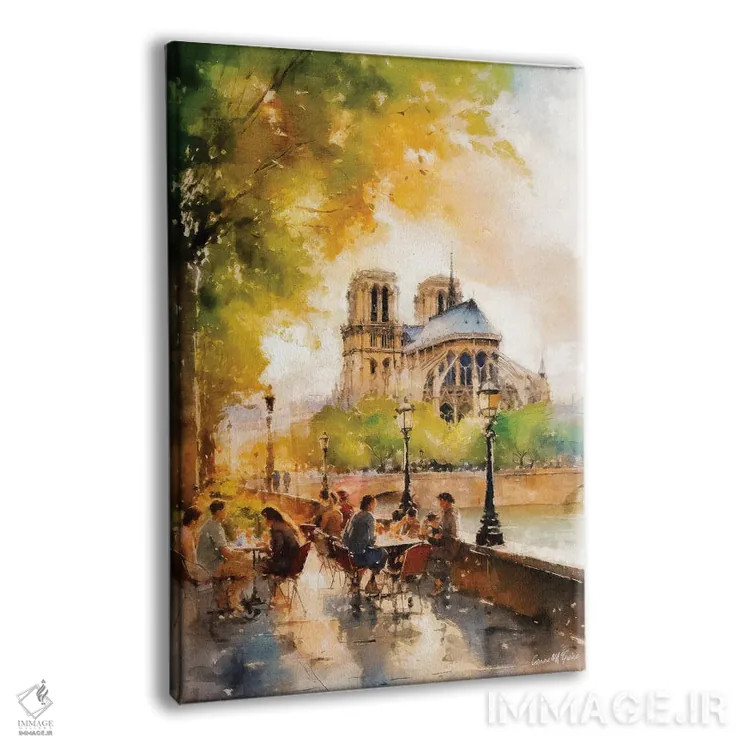 تابلو دکوراتیو خیابان های پاریس هفتم اثر کانر مک گوایر - نمای پرسپکتیو محصول