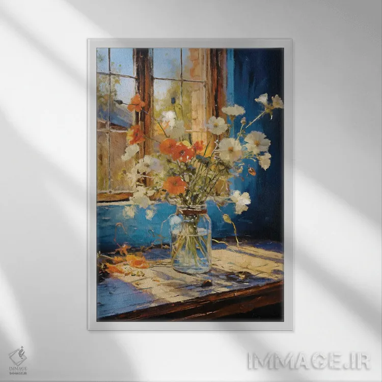 تابلو دکوراتیو پنجره تابستانی دوم اثر کانر مک گوایر - نمای قابدار سفید