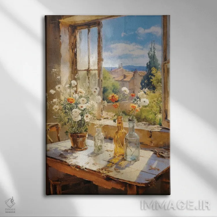 تابلو دکوراتیو پنجره تابستانی سوم اثر کانر مک گوایر - نمای روبهرو روی دیوار