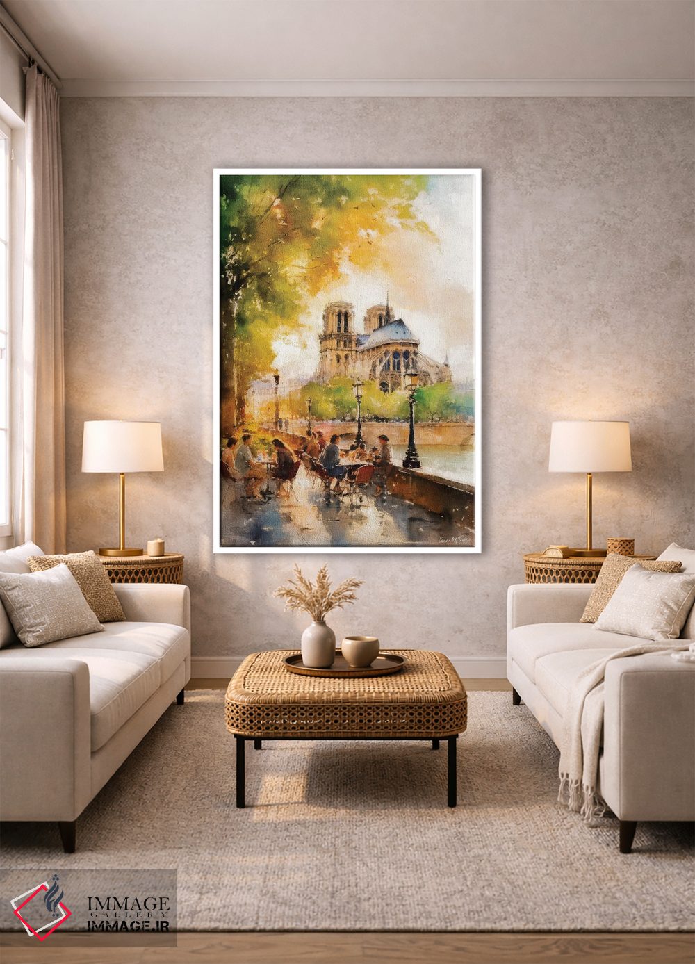 تابلو دکوراتیو خیابان های پاریس هفتم اثر کانر مک گوایر - D1W