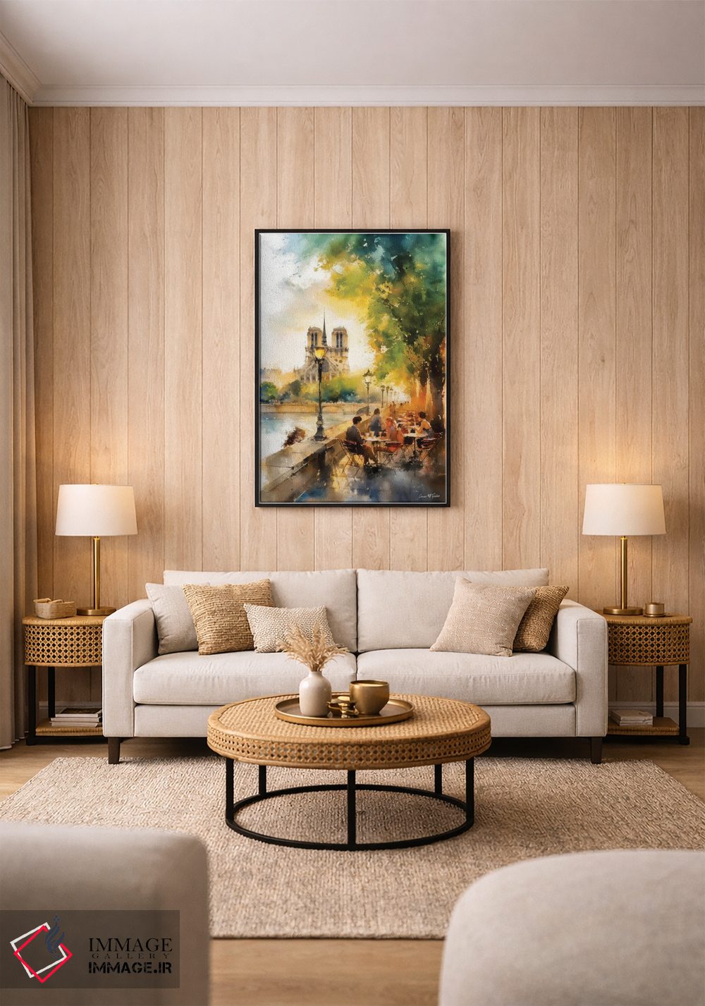 تابلو دکوراتیو خیابان های پاریس هشتم اثر کانر مک گوایر - D1B