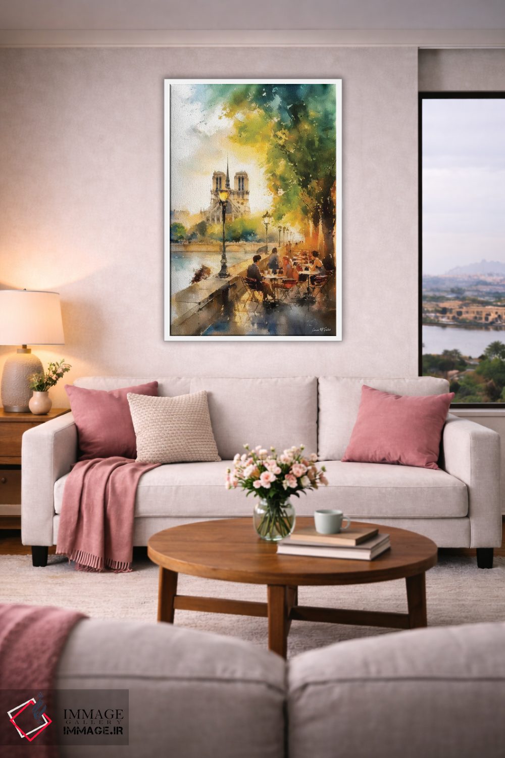 تابلو دکوراتیو خیابان های پاریس هشتم اثر کانر مک گوایر - D3W