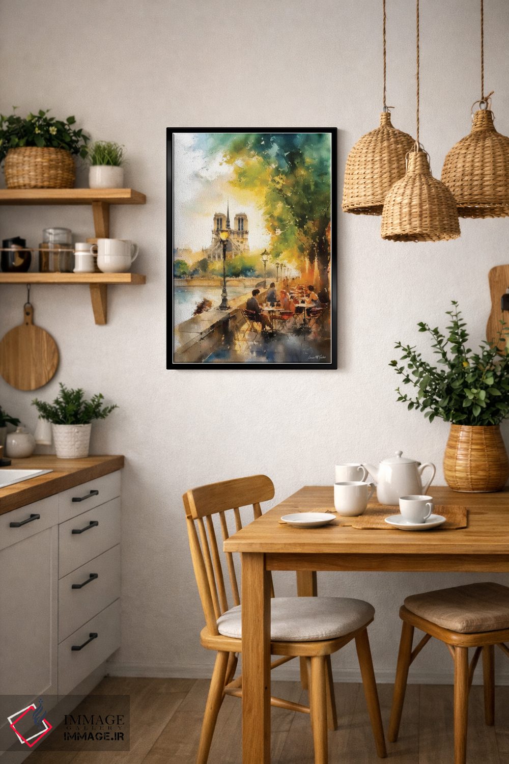 تابلو دکوراتیو خیابان های پاریس هشتم اثر کانر مک گوایر - D6B